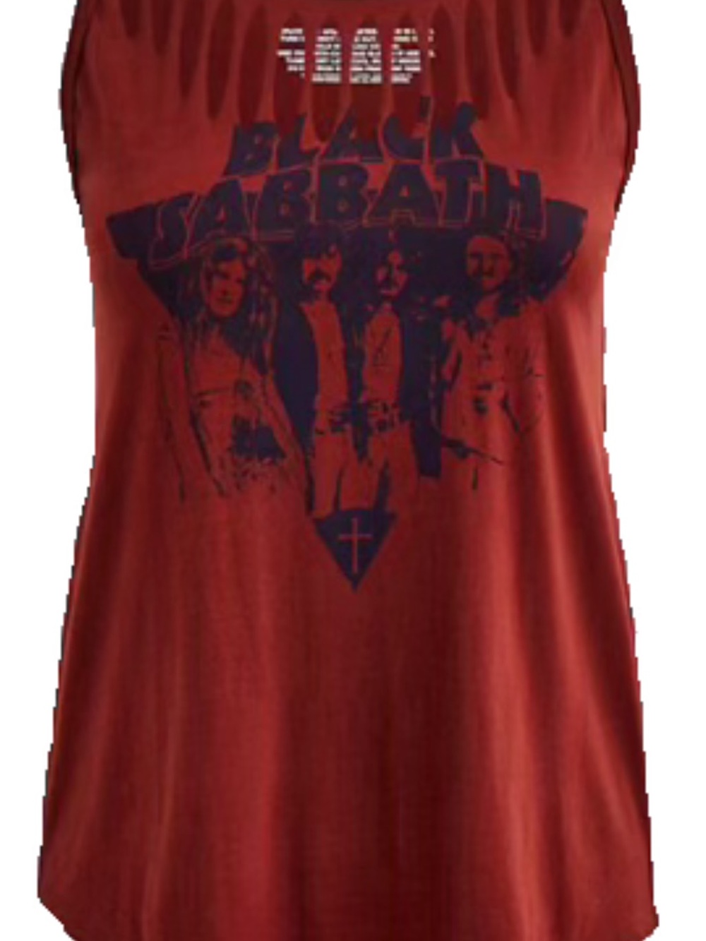 torrid Red Black Sabbath Graphic Tank with Slash Deisgns